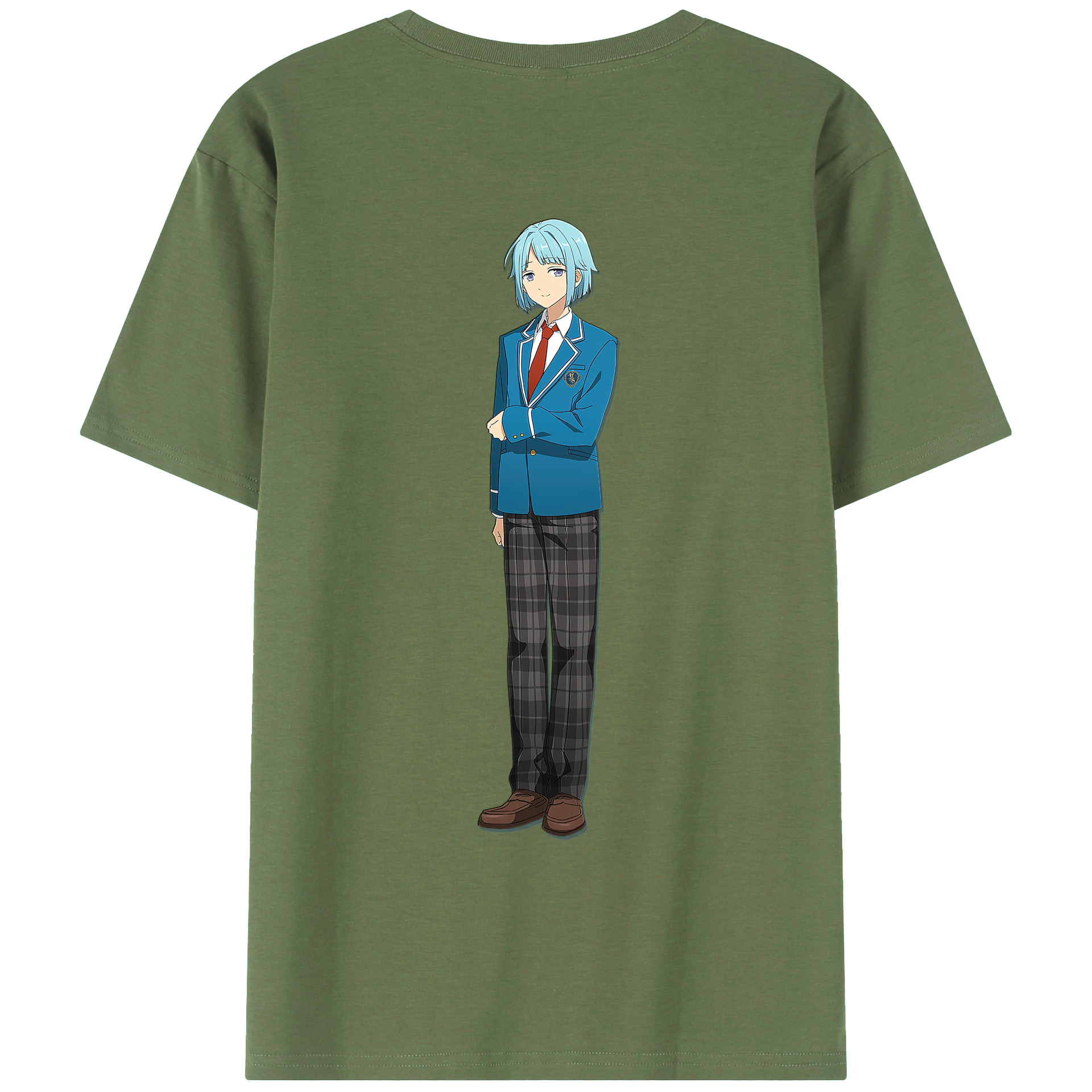 （画像用） あんさんぶるスターズ! Ensemble Stars 綿100％ メンズ半袖Tシャツ（バックプリント） 通気性